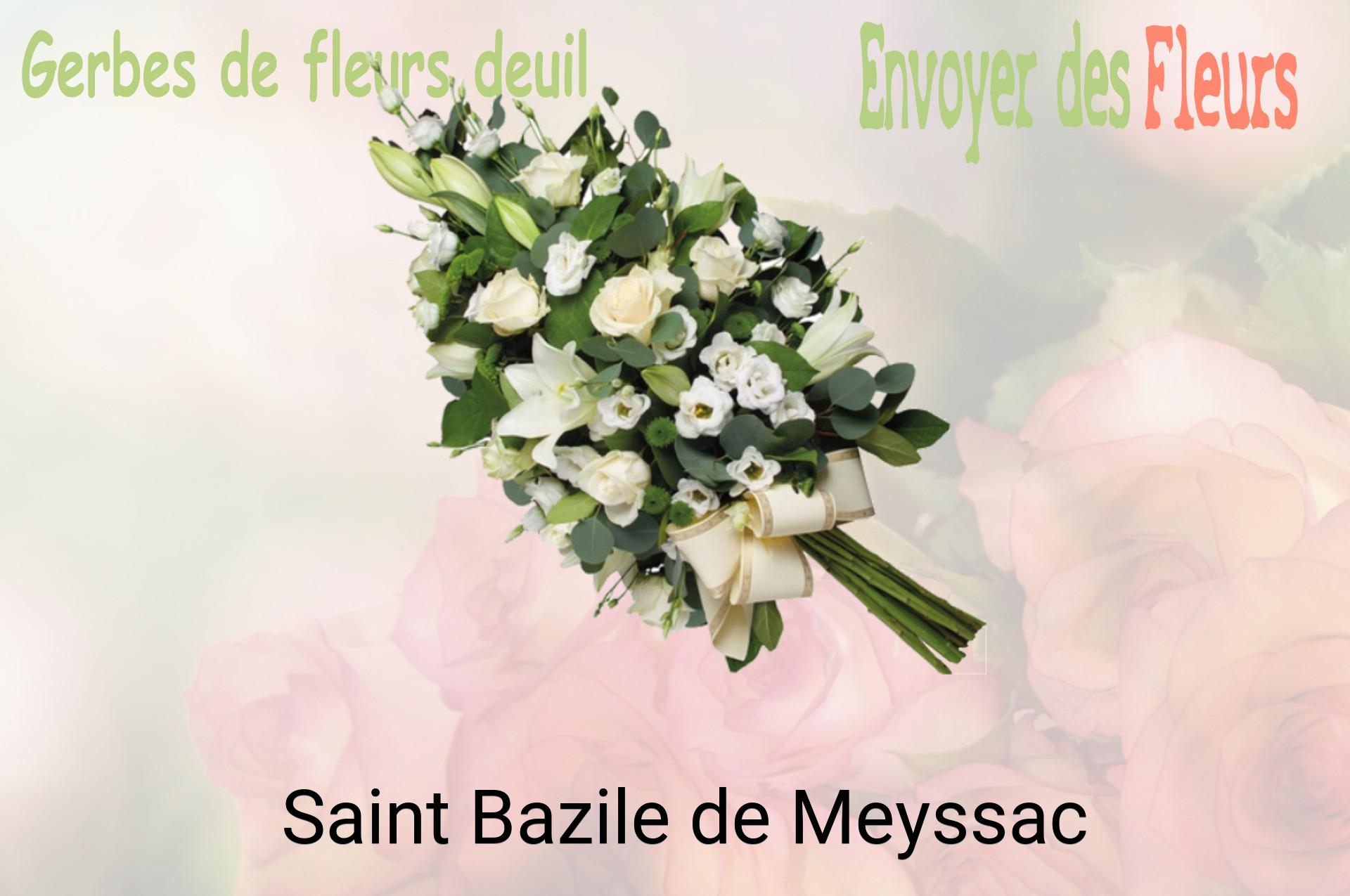 Gerbe de fleurs de deuil livrée à Saint-Bazile-de-Meyssac